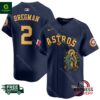 Astros Mexico Guadalupe Alex Bregman Vapor Premier Navy Jersey