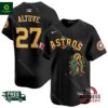 Astros Mexico Guadalupe Jose Altuve Vapor Premier Black Jersey