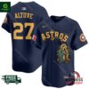 Astros Mexico Guadalupe Jose Altuve Vapor Premier Navy Jersey