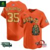 Astros Mexico Guadalupe Justin Verlander Vapor Premier Orange Jersey