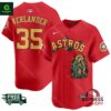 Astros Mexico Guadalupe Justin Verlander Vapor Premier Red Jersey