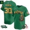 Astros Mexico Guadalupe Kyle Tucker Vapor Premier Green Jersey