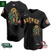Astros Mexico Guadalupe Vapor Premier Black Jersey