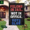 Felons In Jail Not In Office Vote Blue Flag