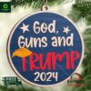 God Guns And Trump 2024 Ornament