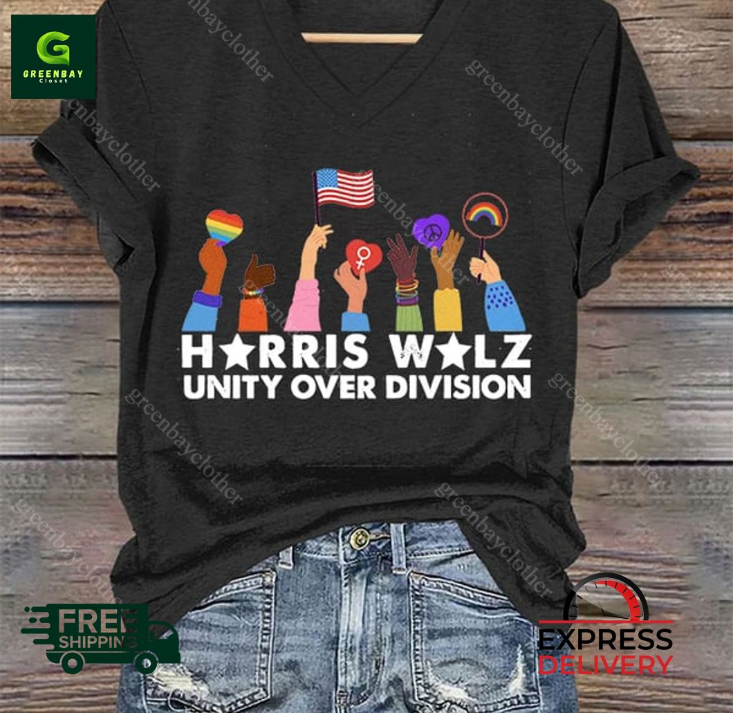 Harris Walz Unity Over Division Women Shirt Harris Walz Unity Over Division Women Shirt