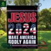 Jesus 2024 Make America Godly Again Flag