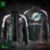 Miami Dolphins Block Leather Jacket