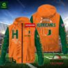 Miami Hurricanes NCAA Personalized Windbreaker Outdoor Jacket