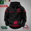 NCAA Wisconsin Badgers Custom Name 2D Vintage Men Hoodie