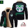 New Zealand Warriors Personalized Fleece Leather Jacket