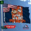 NFL Denver Broncos Taz And Bugs Custom Name Flag