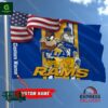 NFL Los Angeles Rams Taz And Bugs Custom Name Flag