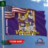 NFL Minnesota Vikings Taz And Bugs Custom Name Flag