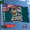 NFL Philadelphia Eagles Taz And Bugs Custom Name Flag