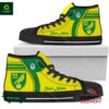 Norwich City Personalzied High Top Canvas Shoes