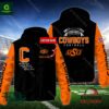 Oklahoma State Cowboys NCAA Personalized Windbreaker Outdoor Jacket