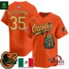 Orioles Mexico Guadalupe Adley Rutschman Vapor Premier Orange Jersey