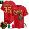 Orioles Mexico Guadalupe Adley Rutschman Vapor Premier Red Jersey
