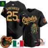 Orioles Mexico Guadalupe Anthony Santander Vapor Premier Black Jersey