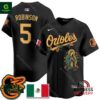 Orioles Mexico Guadalupe Brooks Robinson Vapor Premier Black Jersey