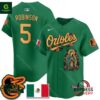 Orioles Mexico Guadalupe Brooks Robinson Vapor Premier Green Jersey