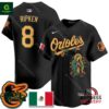 Orioles Mexico Guadalupe Cal Ripken Vapor Premier Black Jersey