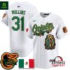 Orioles Mexico Guadalupe Cedric Mullins Vapor Premier White Jersey