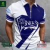 Sale Sharks Zip Polo Shirt