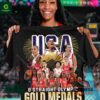 USA Basketball 8 straight Olympic gold medals Paris 2024 shirt