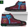 West Ham United FC Personalzied High Top Canvas Shoes