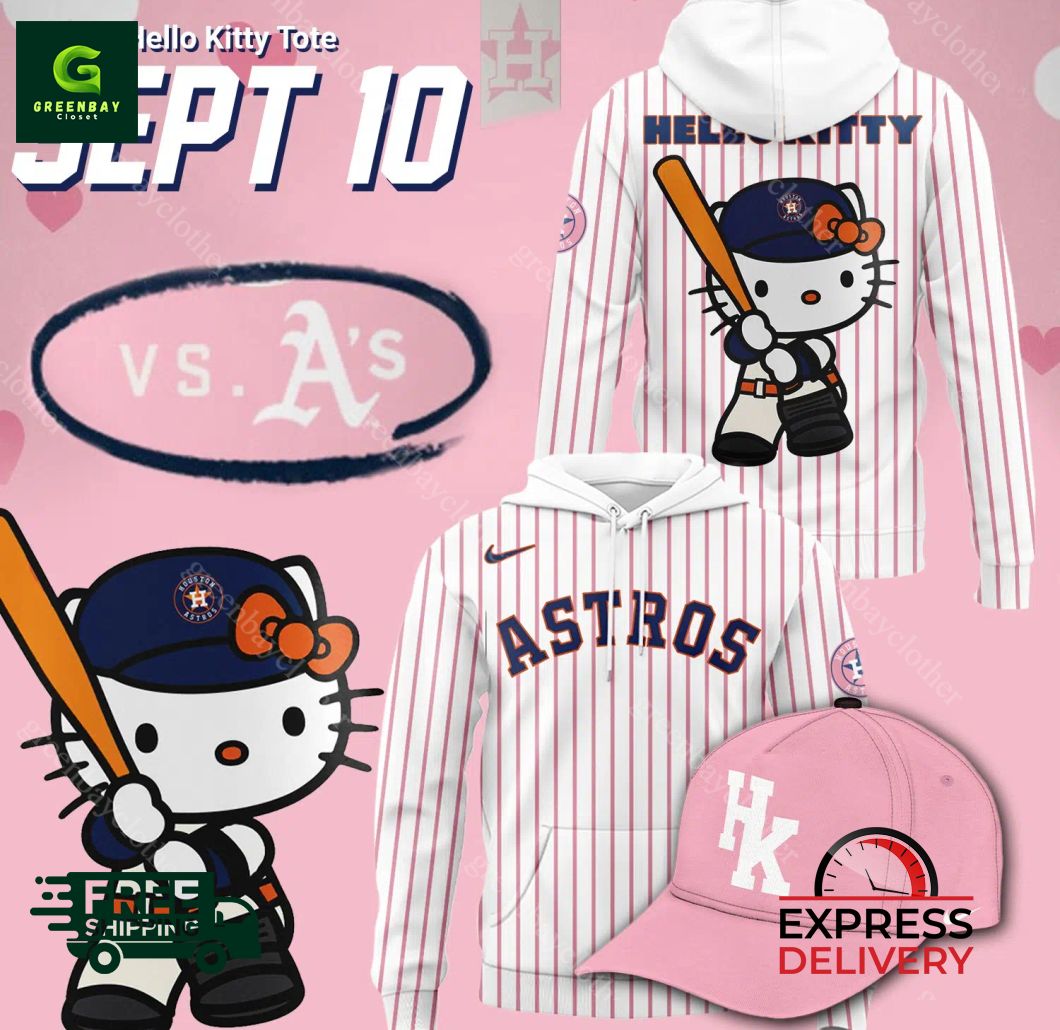 2024 Houston Astros x Hello Kitty Night September 10th Hoodie