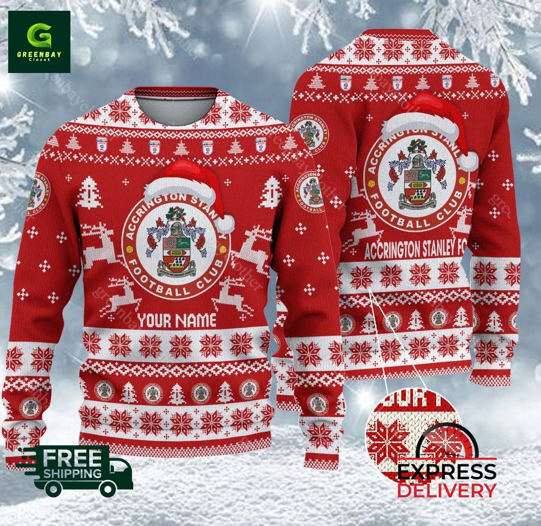 Accrington Stanley EFL 2024 Ugly Christmas Sweater