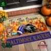 Baltimore Ravens NFL Personalized Halloween Doormat
