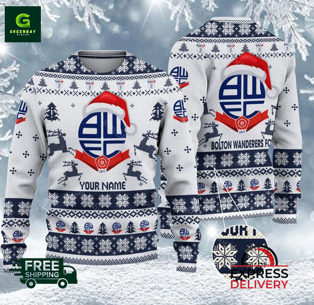 Bolton Wanderers EFL 2024 Ugly Christmas Sweater