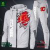 Calgary Flames NHL Hooded Zip Sports Suit