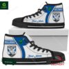 Canterbury Bankstown Bulldogs NRL Personalized High Top Canvas Shoes