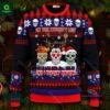 Christmas On The Naughty List Skull Ugly Sweater
