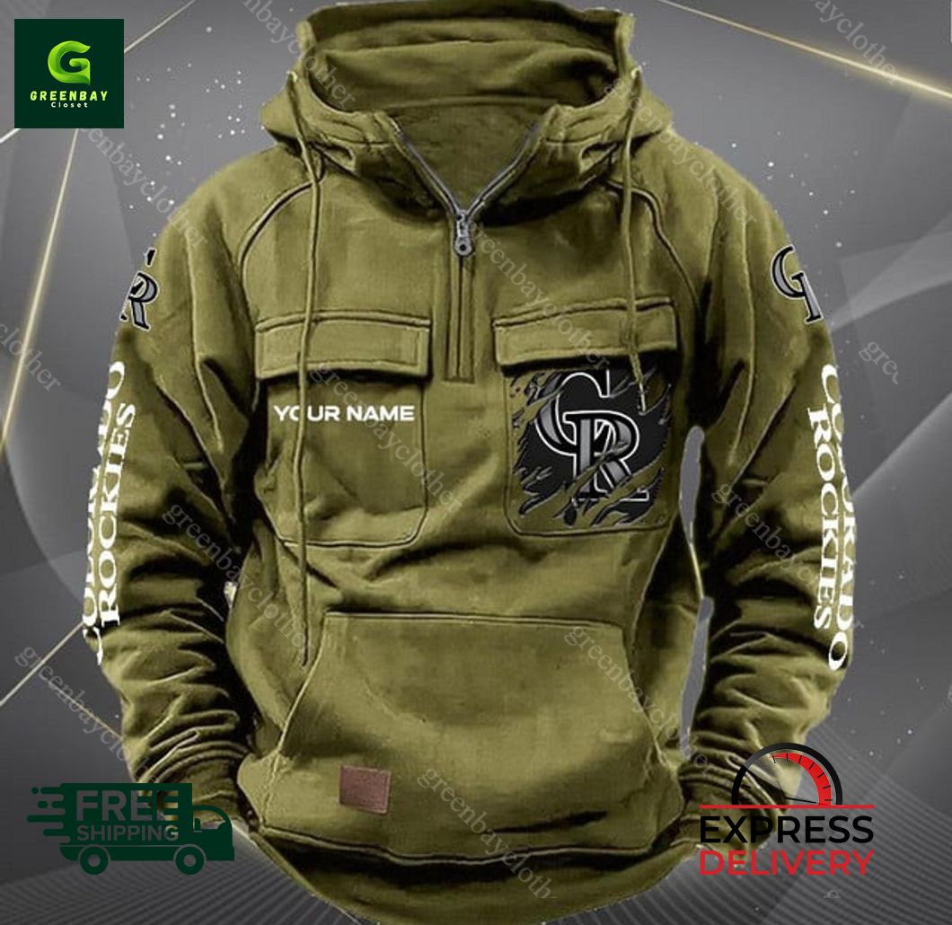 Colorado Rockies MLB Personalized Vintage Men Hoodie