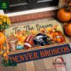 Denver Broncos NFL Personalized Halloween Doormat