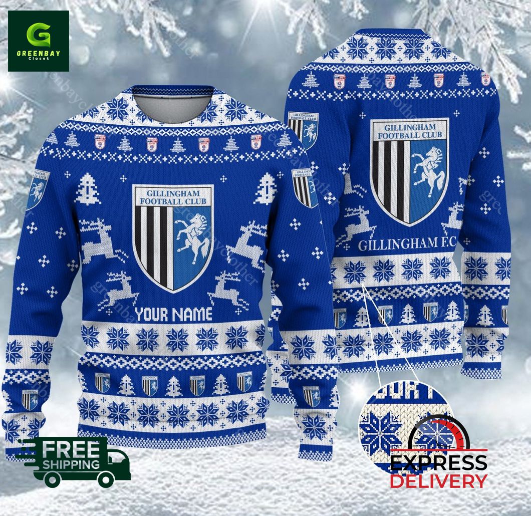 Gillingham EFL 2024 Ugly Christmas Sweater