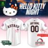 Houston Astros X Hello Kitty Night Personalized Baseball Jersey