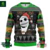 Jack Skellington Nightmare Before Christmas Sandy Claws Is Coming To Town Ugly Sweater