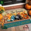 Jacksonville Jaguars NFL Personalized Halloween Doormat