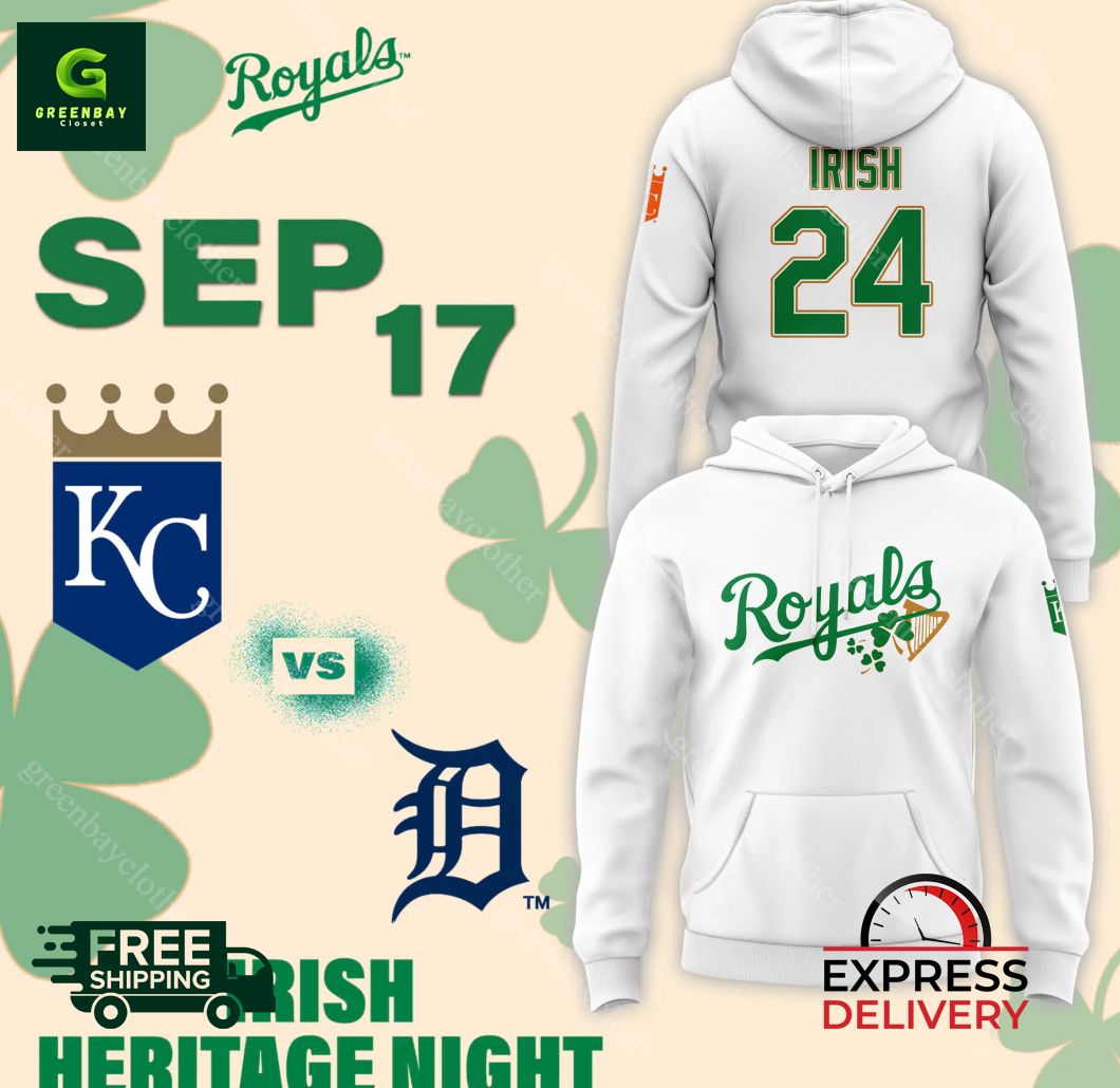 Kansas City Royals 2024 Irish Heritage Night Limited hoodie