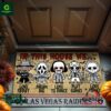 Las Vegas Raiders NFL In This House We Halloween Doormat