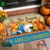 Los Angeles Chargers NFL Personalized Halloween Doormat
