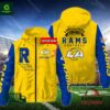 Los Angeles Rams NFL Personalized Windbreaker Outdoor Jacket
