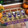 Minnesota Vikings NFL In This House We Halloween Doormat