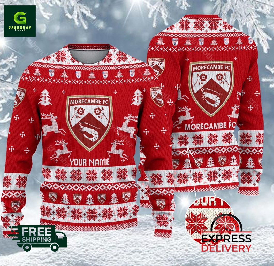 Morecambe F.C EFL 2024 Ugly Christmas Sweater